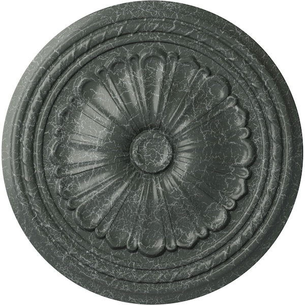 Ekena Millwork Alexa Ceiling Medallion (Fits Canopies up to 2 7/8"), 20 1/2"OD x 1 7/8"P, Athenian Green Crackle CM20ALAGC - main